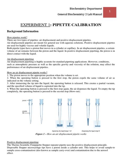 pipette calibration pdf